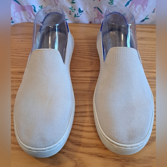 Rothy's The Original Sand Slip On Casual Neutral Everyday Sneaker Shoe SZ 8 - Picture 2 of 8